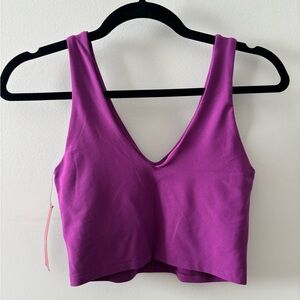 Carbon38 Vibrant Purple Longline Sports Bra Size XS